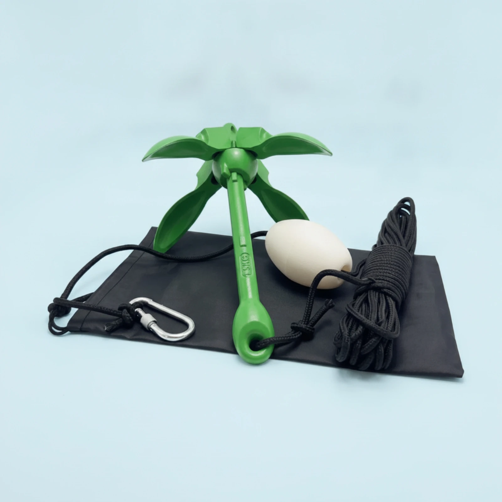 Kayak Anchor Kit Foldable Folding Grapnel Anchor Compact Portable for Kayakers, Inflatable Boats
