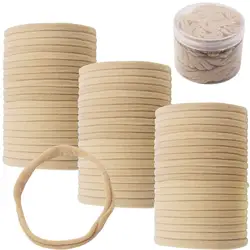 Bandeaux élastiques en nylon sans lueur pour bébé fille, élastiques pour nouveau-nés, accessoires de bricolage solides, 10 pièces par lot