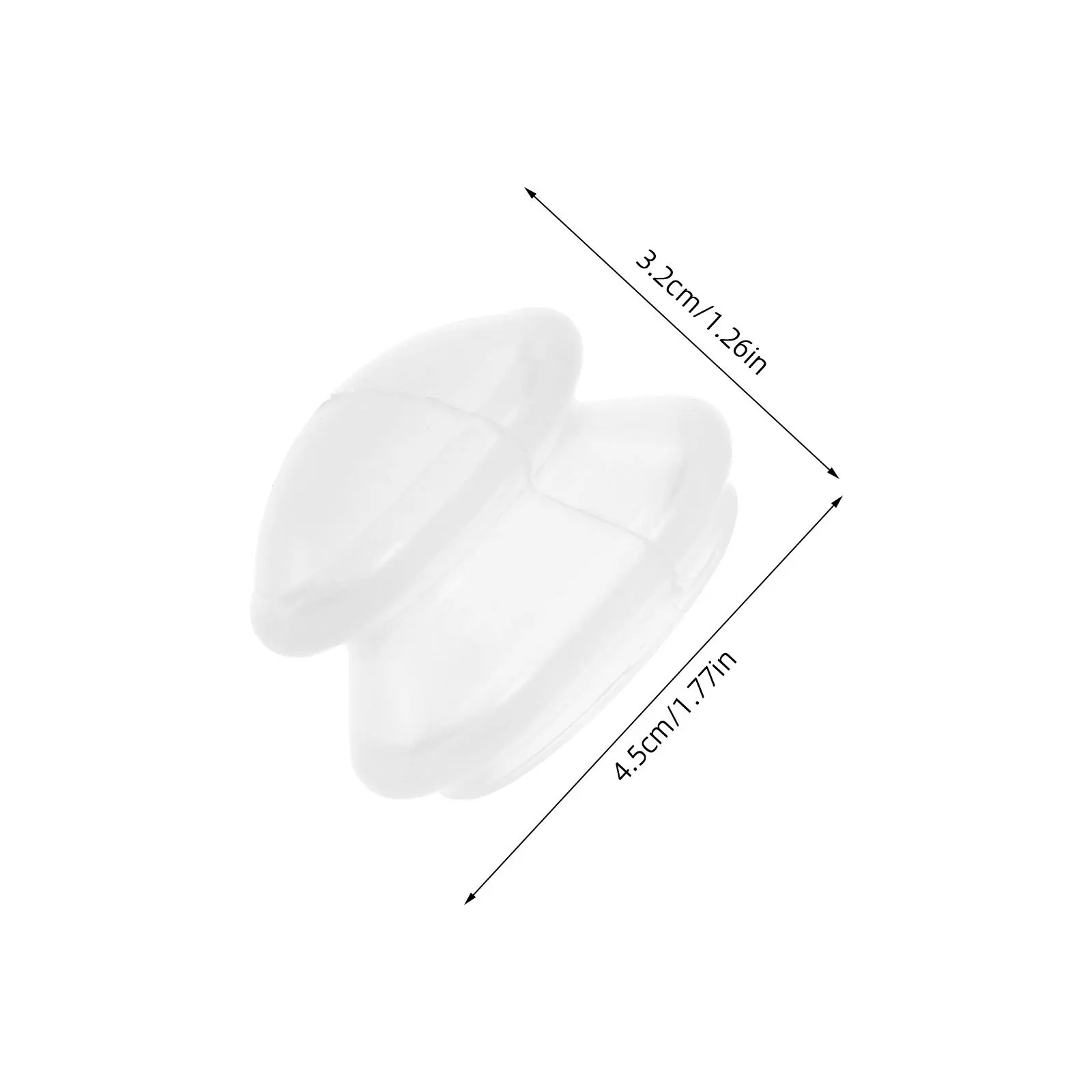 Set di 4 ventose per massaggio sottovuoto con coppettazione facciale in silicone trasparente, set di aspirazione morbida per la cura della pelle da viaggio a casa