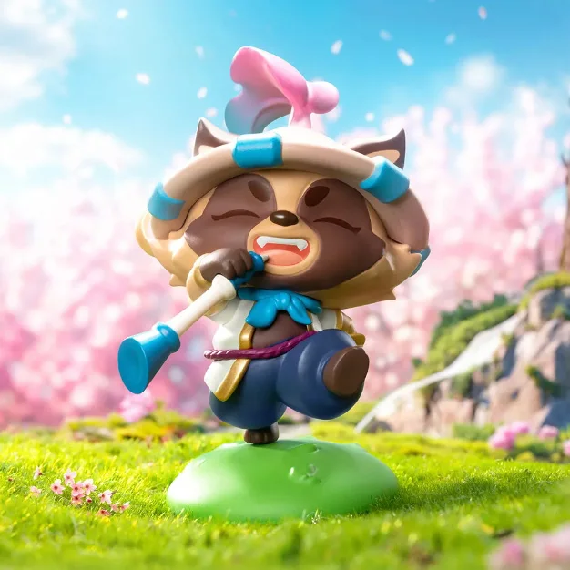 Little Legends Series Mini Mystery Box Teemo Pop Mart กล่องตาบอด Teamfight Tactics Reckoning การ์ตูน Action Figure ของเล่นเด็ก