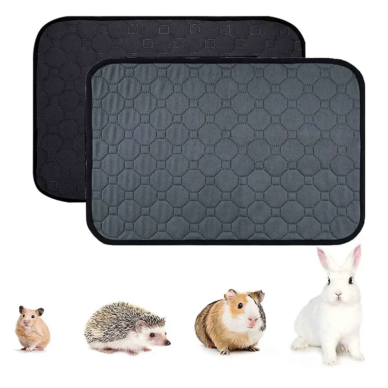 Pee Slip Liner For Hamsters Waterproof Pad Pig Mat Cage Absorbent Guinea Items Pet Rabbit Highly Accessories Small Bedding