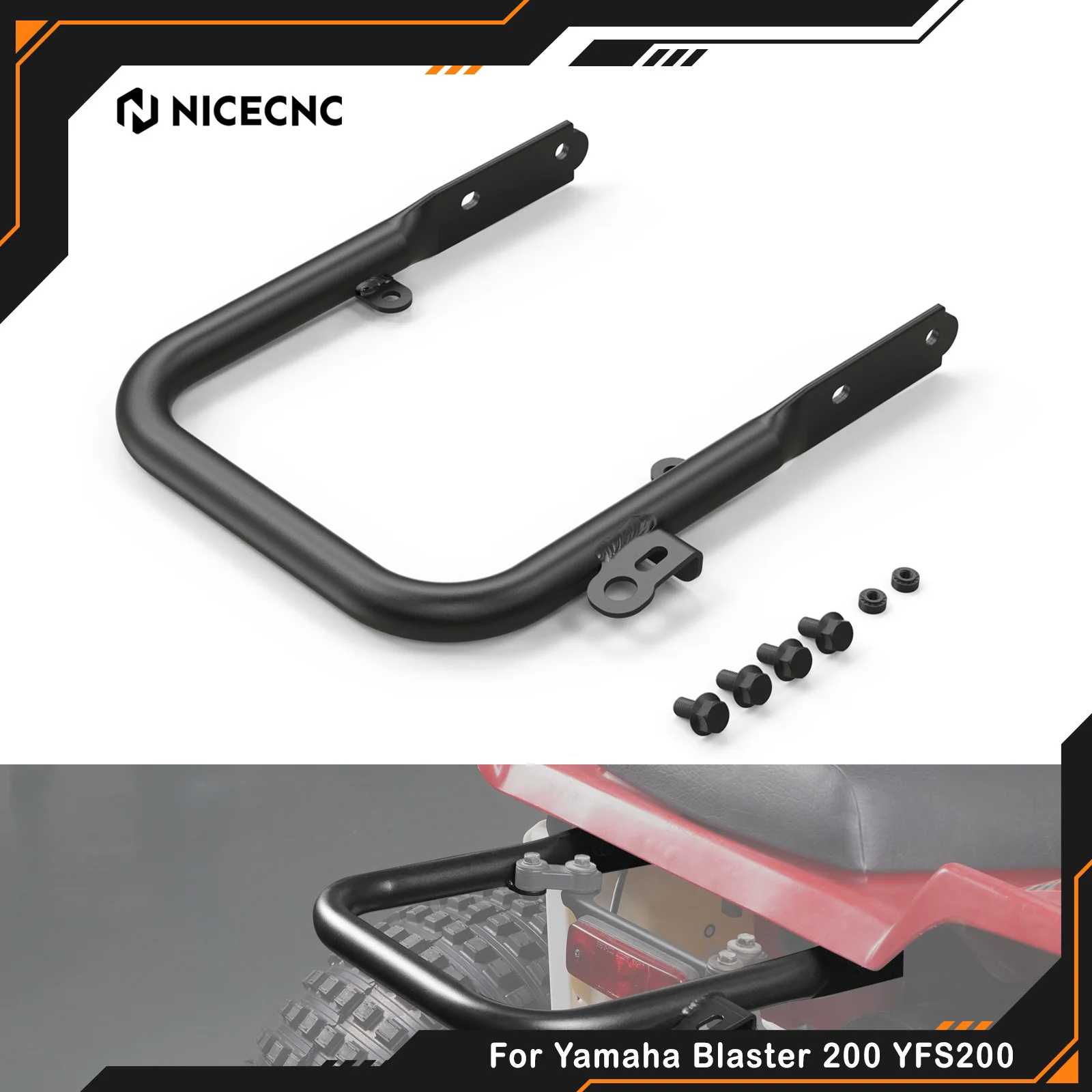 

NICECNC Rear Grab Bar for Yamaha Blaster 200 YFS200 1988-2006 YFS200SE Special Edition 2006 Replaces 5KJ-2845R-00-00 200 ATV&UTV