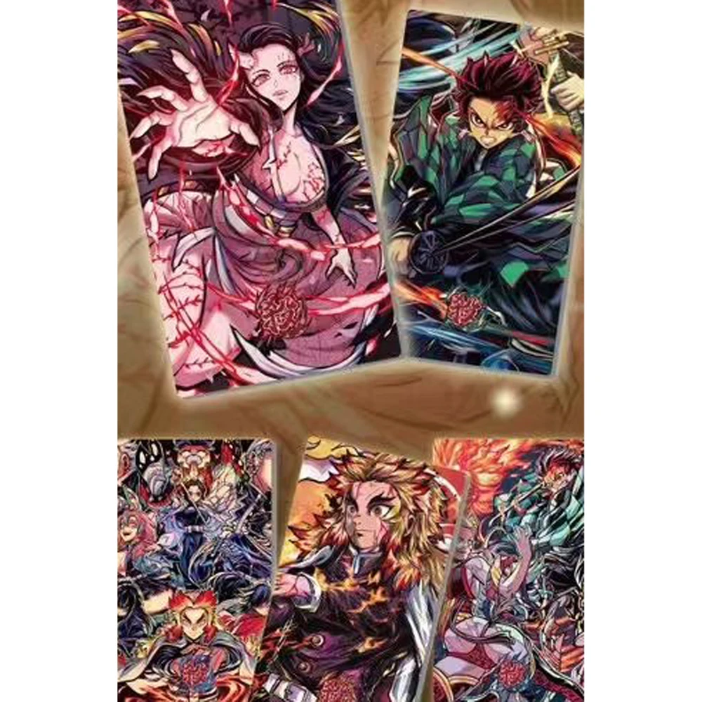 YUKAZU Demon Slayer Tarjeta de colección Anime japonés Kimetsu No Yaiba Booster Box Tcg Card Toy Hobbies Gifts Kids Toys, venta al por mayor