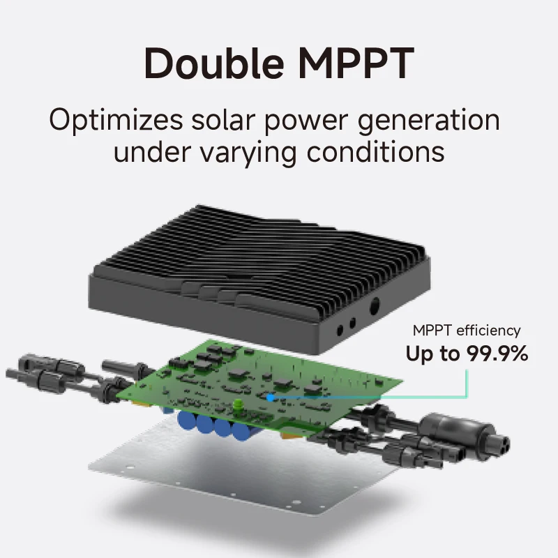 Plug And Play Solar SystemBalcony Solar MicroinverterAll-in-one Home Balcony Solar System Grid MPPT Monocrystalline Silicon Lith