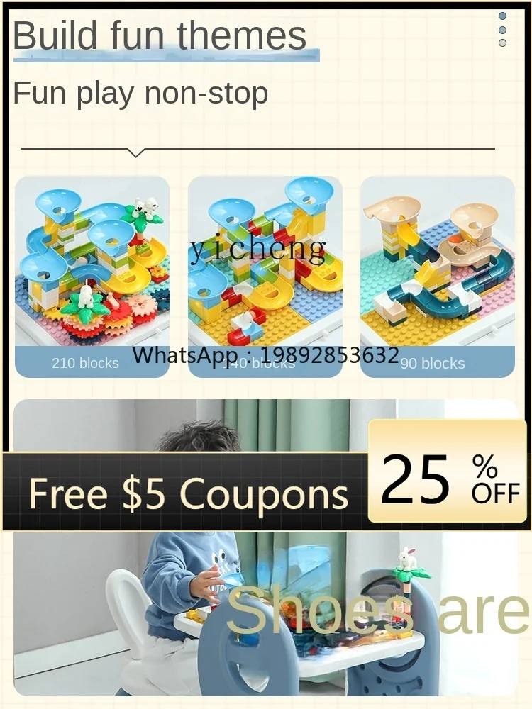 

Многофункциональная детская доска для рисования, строительный стол «два в одном», сборка головоломок для детского сада для мальчиков и девочек