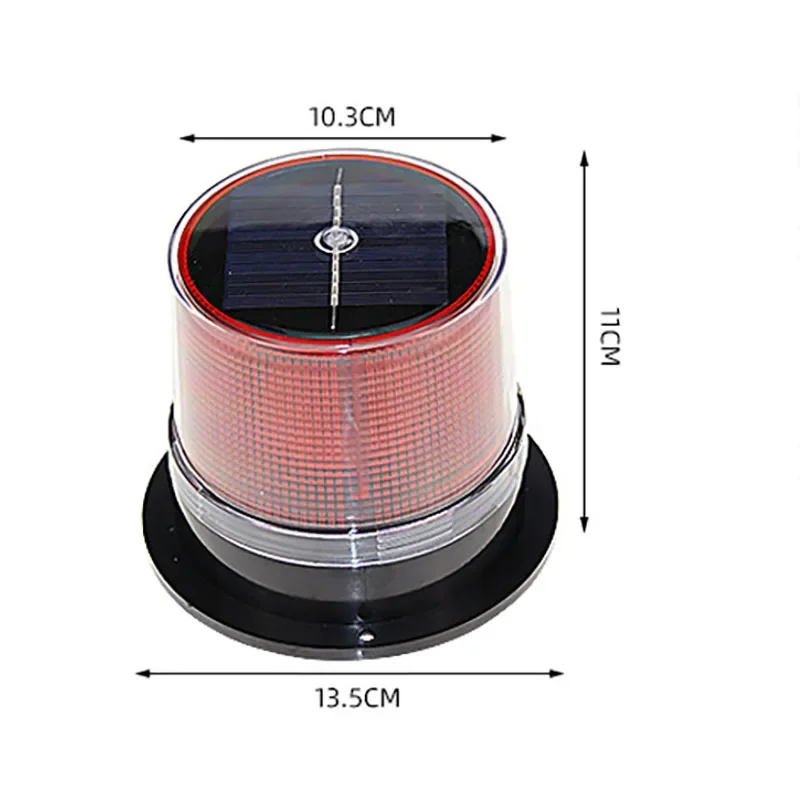 Imagem -05 - Luz de Flash de Aviso Solar Magnética Luzes Estroboscópicas à Prova Dágua e à Prova de Poeira para Carros e Barcos Luz Noturna de Guindaste de Torre