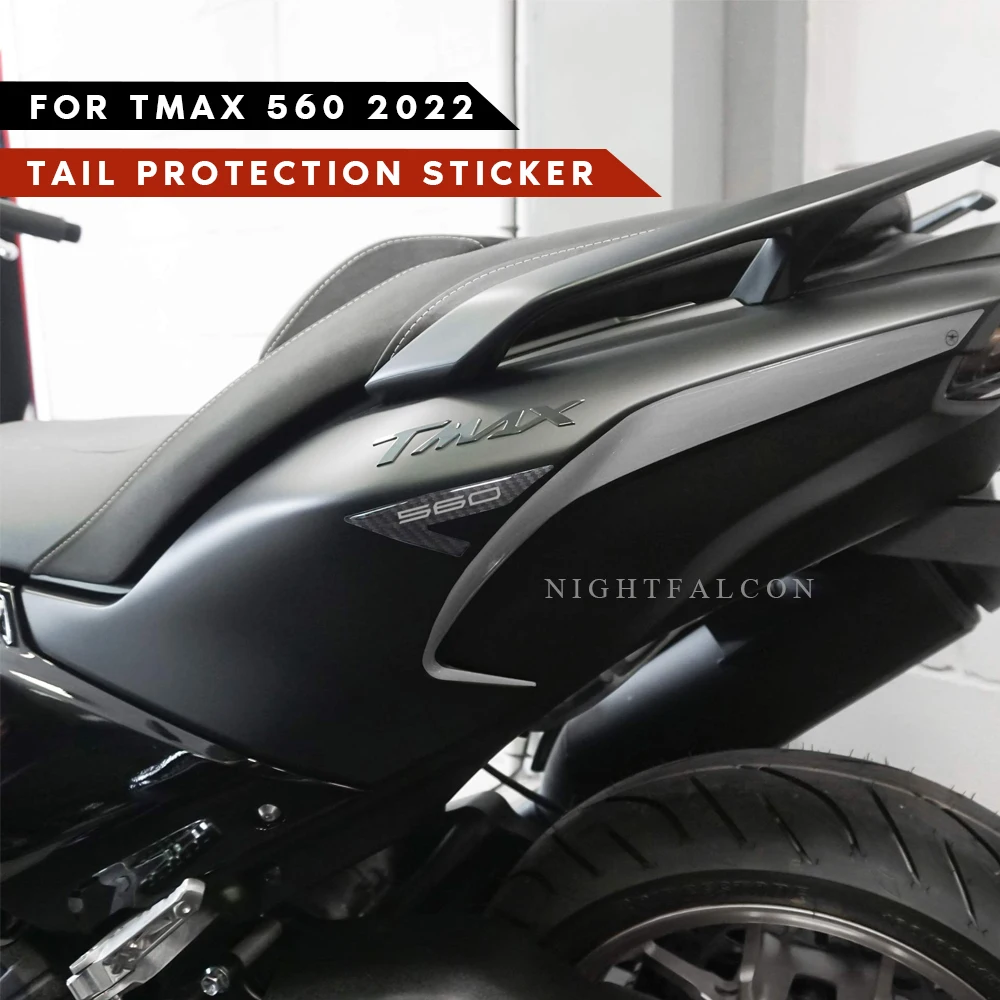 

tail corner protection Sticker 3D Tank pad Stickers Oil Gas Protector Cover Decoration For yamaha tmax 560 2022