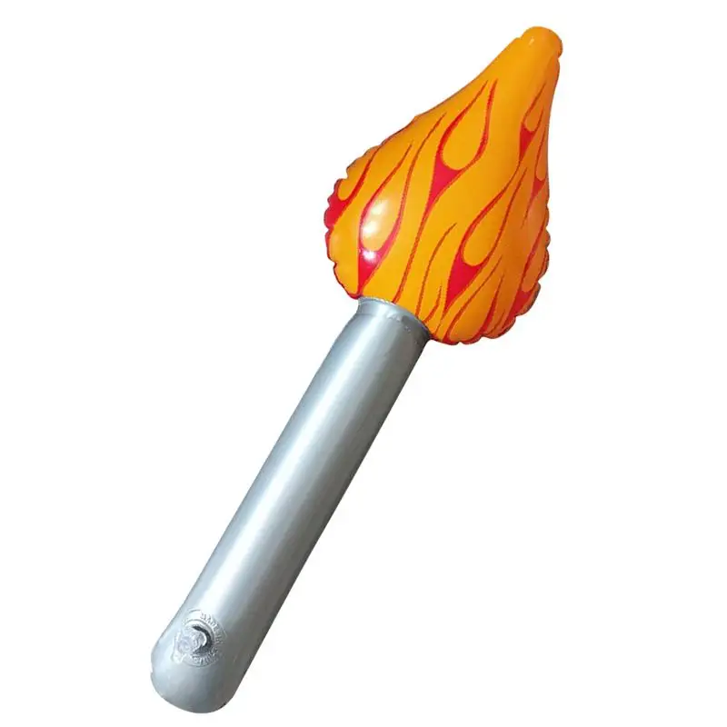 Inflatable Torch Fun Torch Inflates Toys Fake Torch Decoration Inflating Torch For Stage Performance Prop Sports Competitions