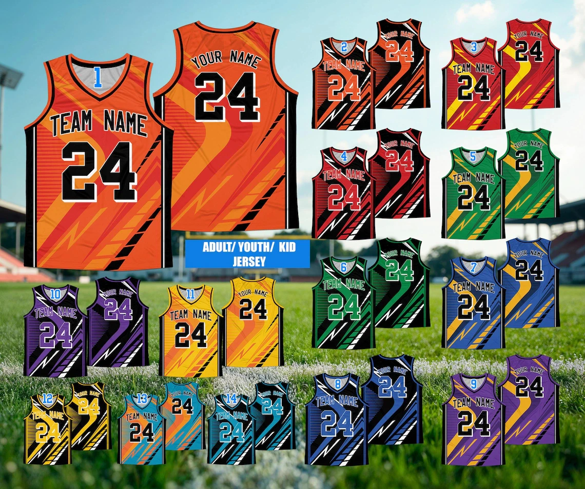 Custom Name Number Basketball Jersey For Men Summer Newest Sleeveless Sports Shirt Quick Dry Team Uniform For Training And Game