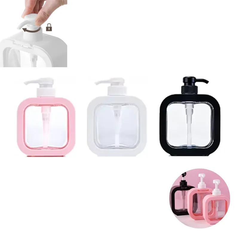 

1Pcs 300ml/500ml Travel Lotion Dispenser Bottle Press Body Wash Shampoo Store Empty Bottle