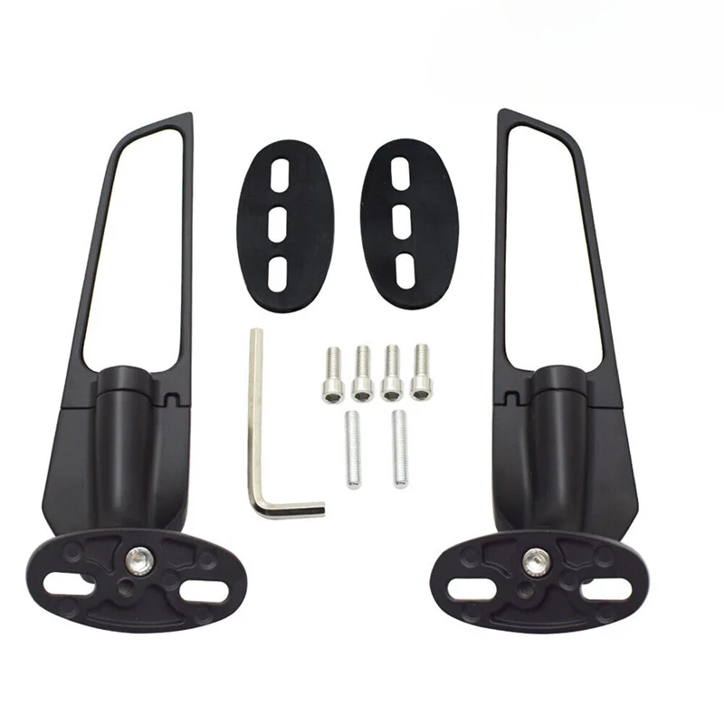 

Motorcycle Mirror Modified Wind Wing Adjustable Rotating Rearview Mirror For GSXR 600 750 1000 GSX1300R GSX650F GSX-R