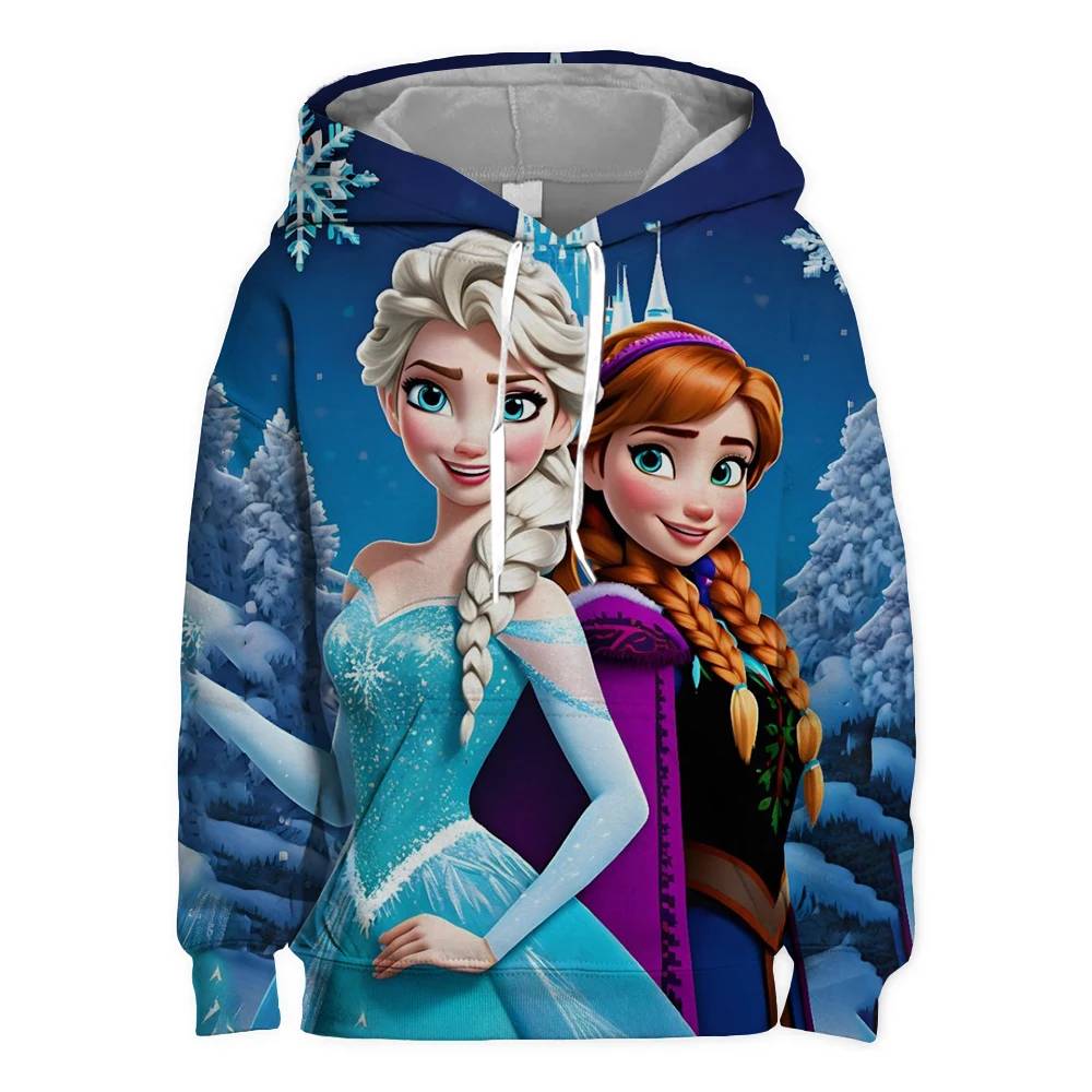 Disney Baby Clothing Ariel the Mermaid Princess Hoodie Children Beautiful Girls Birthday Tops Kids Autumn Long Sleeve Sweatshirt