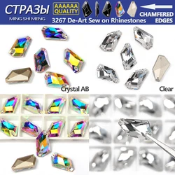 6A 16 Cuts Xirius Deluxe Gemstones Strass Sewing Rhinestone On Clothes Wedding Dress Glass Sew On Rhinestones For Needlework