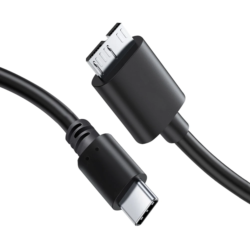 UGOjP Type C to Micro B Cable USB C to USB 3.0 5Gbps Data Connector Adapter For phone PC Macbook Hard Drive Disk Camera HDD SSD - view 4