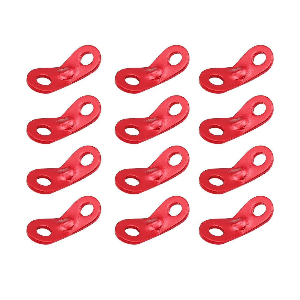 

30 Pcs Rope Buckle Tent Wind Adjuster Stopper Roy Tensioner Red Aluminum Alloy Camping Fastener