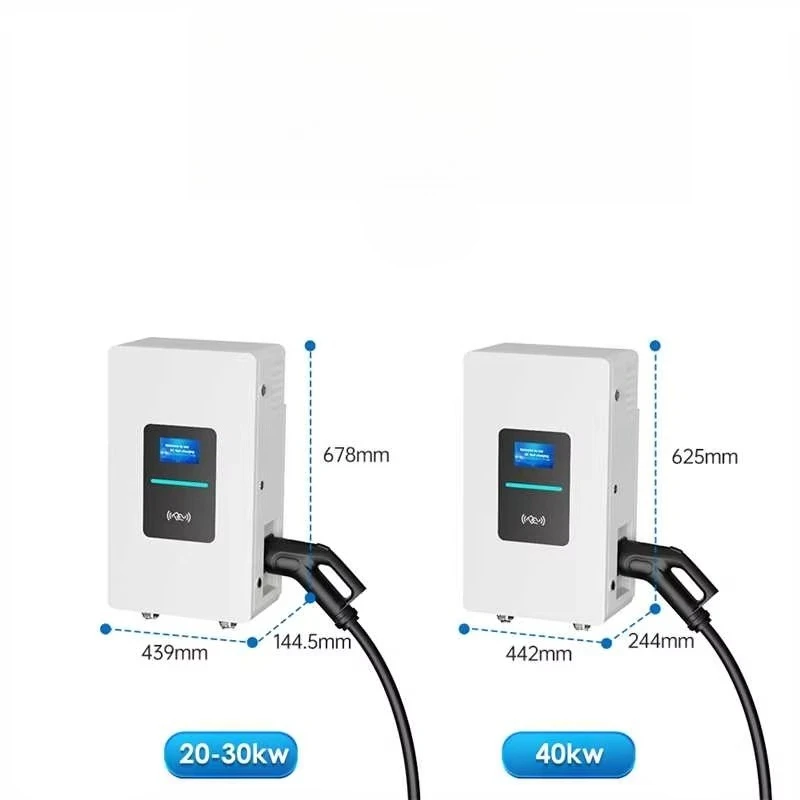 RSCHG New Electric Car Mobile 20KW CCS2 IP54 OCPP1.6 Touch Screen Single  DC Fast Charger Wall Box Charging Station