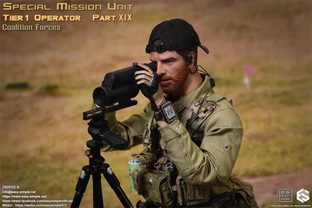 Versión limitada 1/6 EASY&SIMPLE ES 26065SS EE. UU. Operación de la unidad de misisión especial, conjunto completo de figuras de acción móviles, modelo de juguetes