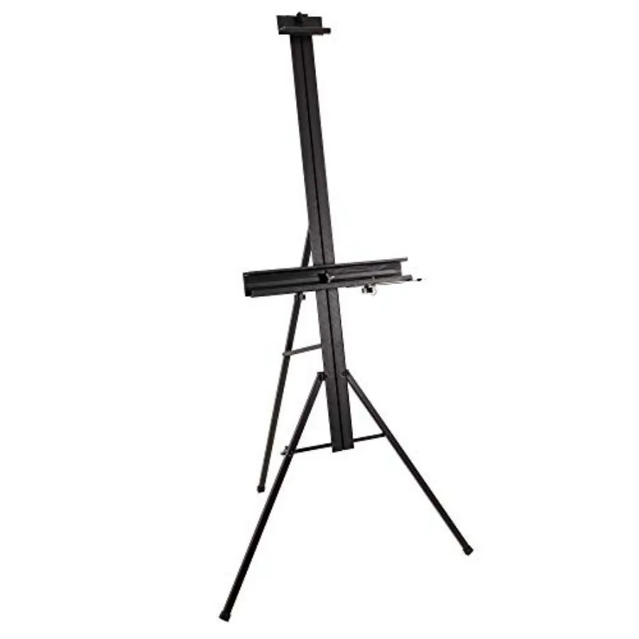 69 High Aluminum Single Mast Artists Studio Easel Stand for Sign and Floor Display - Heavy Duty Adjustable Extra Large Canvas H
