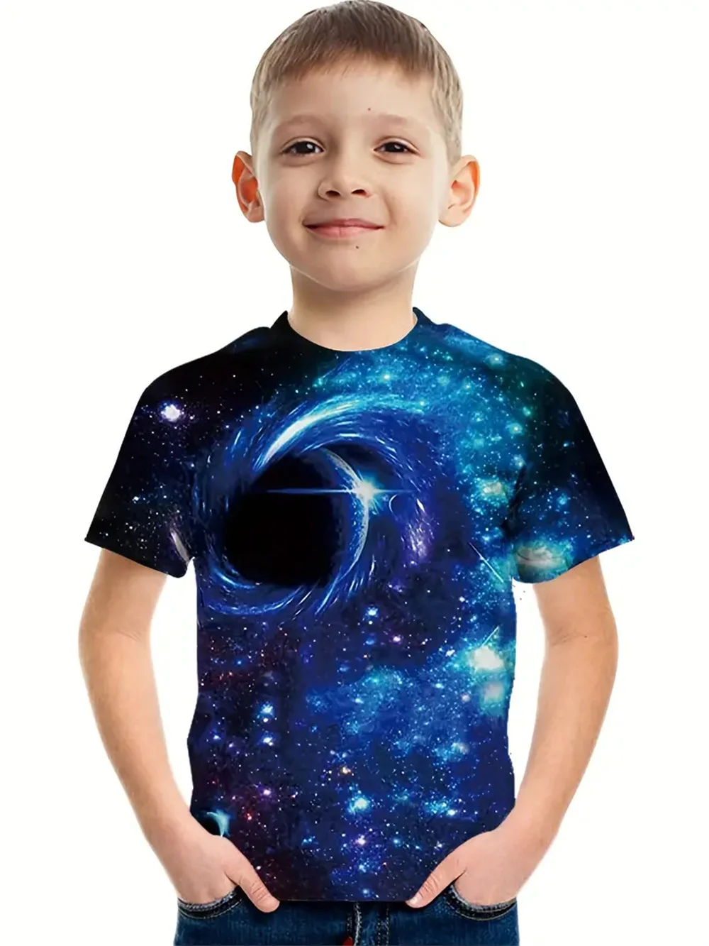 

Planet Children's Clothing Fashion T Shirt For Boys Space Planet Astronaut 3d Print Tee Shirt Kids Boys Clothes Short Sleeve