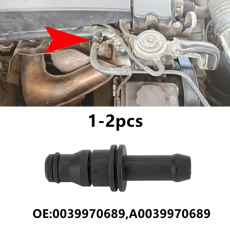 1-2pcs 0039970689 Expansion Tank Coolant Hose Connector A0039970689 For Mercedes C230 Sedan 203.040 2003 2004 2005