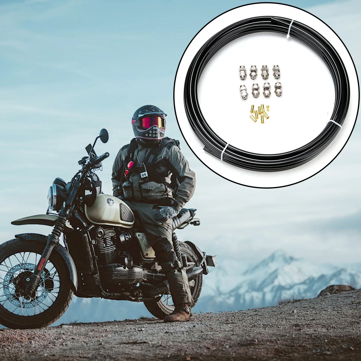 

8mm 10-Meter Nylon Tube for Automotive and Motorcycle Fuel Lines Diesel Engine High-Pressure Fuel Hoses Brake Lines