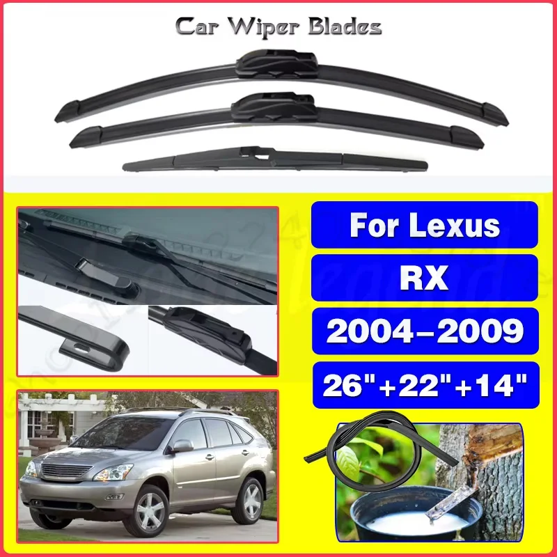 For Lexus RX XU30 RX330 2004-2009 Windshield Windscreen Window Brushes Car Accessories 26