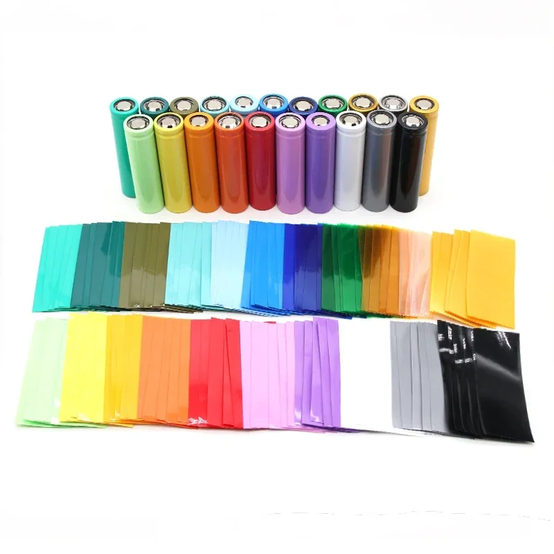 21700 Battery Film PVC Heat Shrink Tube 78x36mm Precut Shrinkable Sleeve Tubing Protect Pipe Cover for Batteries Wrap