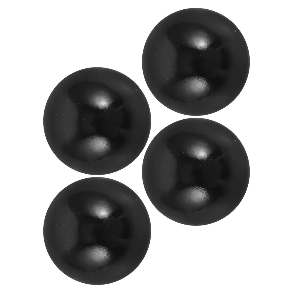 4Pcs Pinball Machine Balls Black Plastic Replacement for Standard Pinball Mini Game Table Accessories Replacement Parts