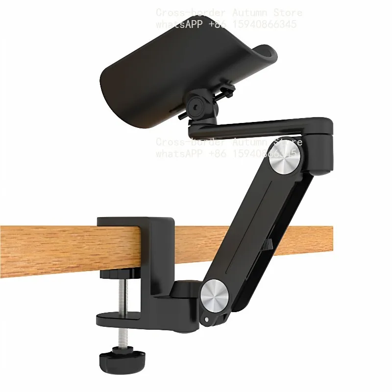 Height Adjustable Aluminum Arm Wrist Rest Mouse Tray Desktop Extension Pad Cantilever Avoid Bracket For Office Gaming PC