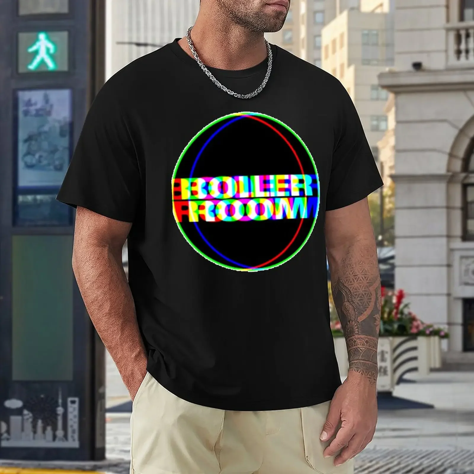 Boiler Room Color Glitch I T-Shirt Aesthetic clothing quick drying shirt cute tops mens graphic t-shirts big and tall - Image 5