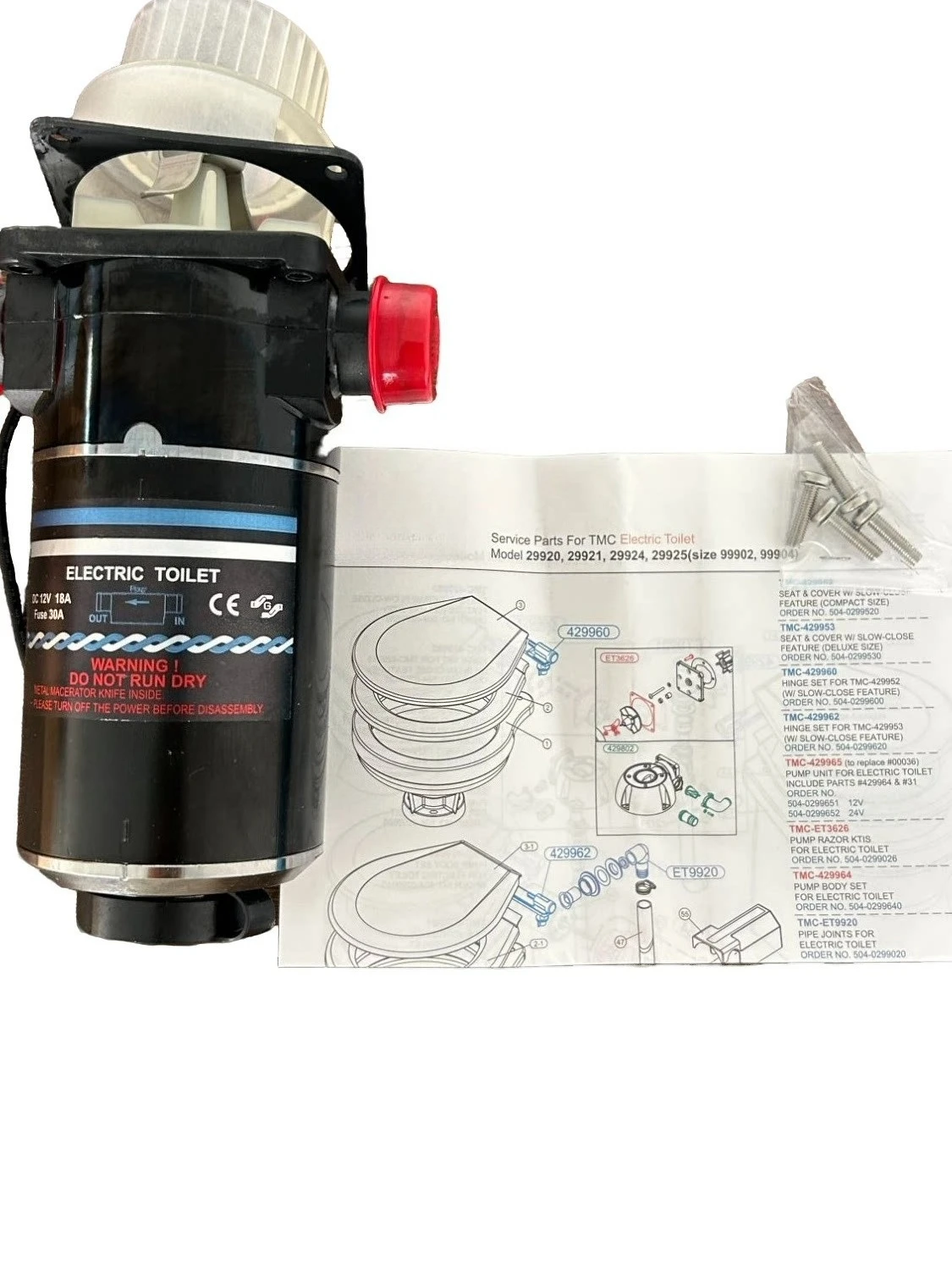 Boat Sanitation Toilet Auxiliary Fitting