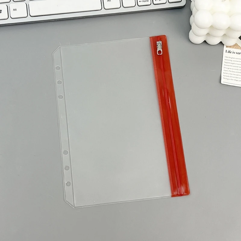 10x/Set Budget Binder Pockets Zipper Binder Insert Pages Document Folders Dropship