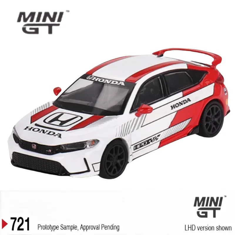 1:64 Honda Civic TypeR Alloy die cast static display car models, boys' favorite model cars, rooms decorated with holiday gifts.