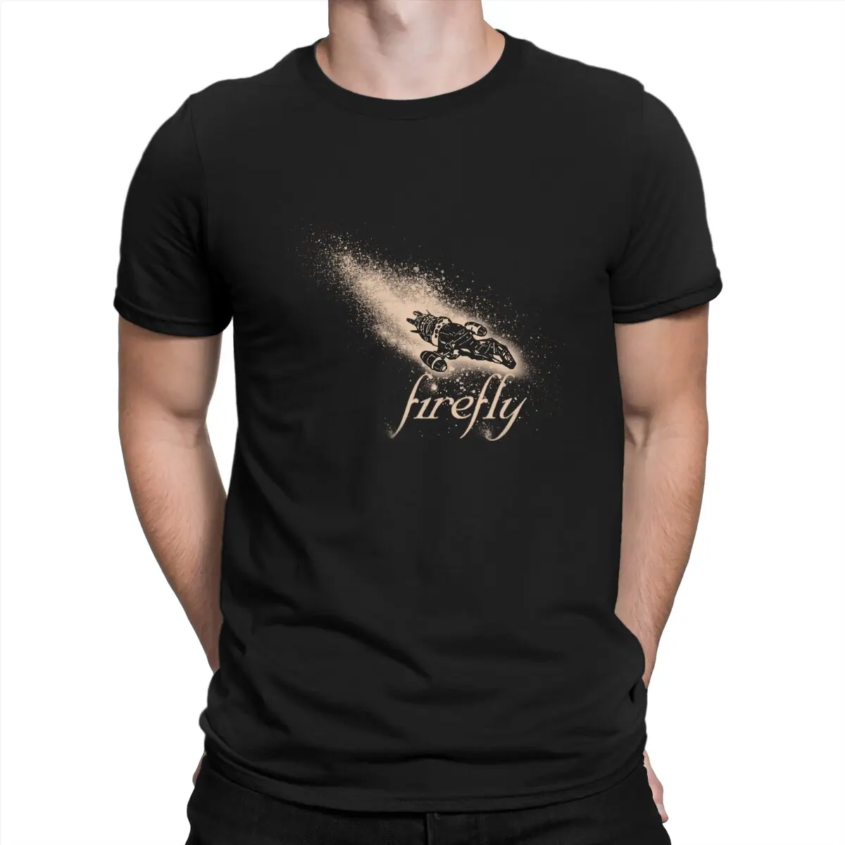 Firefly Spaceship Science Fiction TV Creative TShirt for Men Serenity  Pure Cotton Hip Hop Gift Clothes OutdoorWear