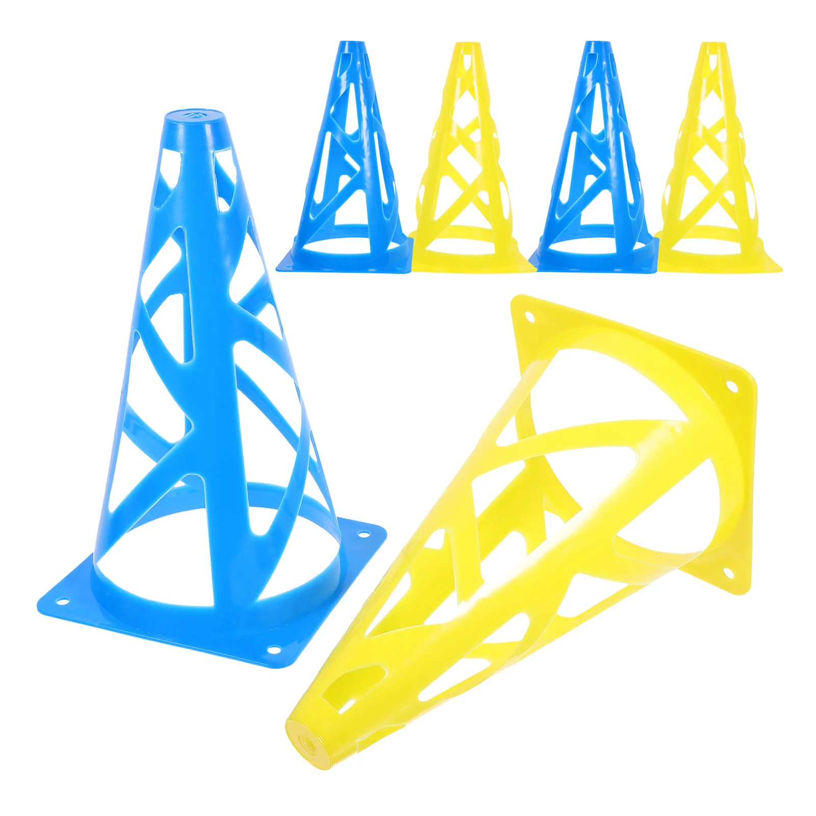 

6 шт. футбольные конусы, пластиковые тренировочные маркеры для футбола, баскетбола, спортивной практики, конусы для ловкости, сувениры для футбольной вечеринки