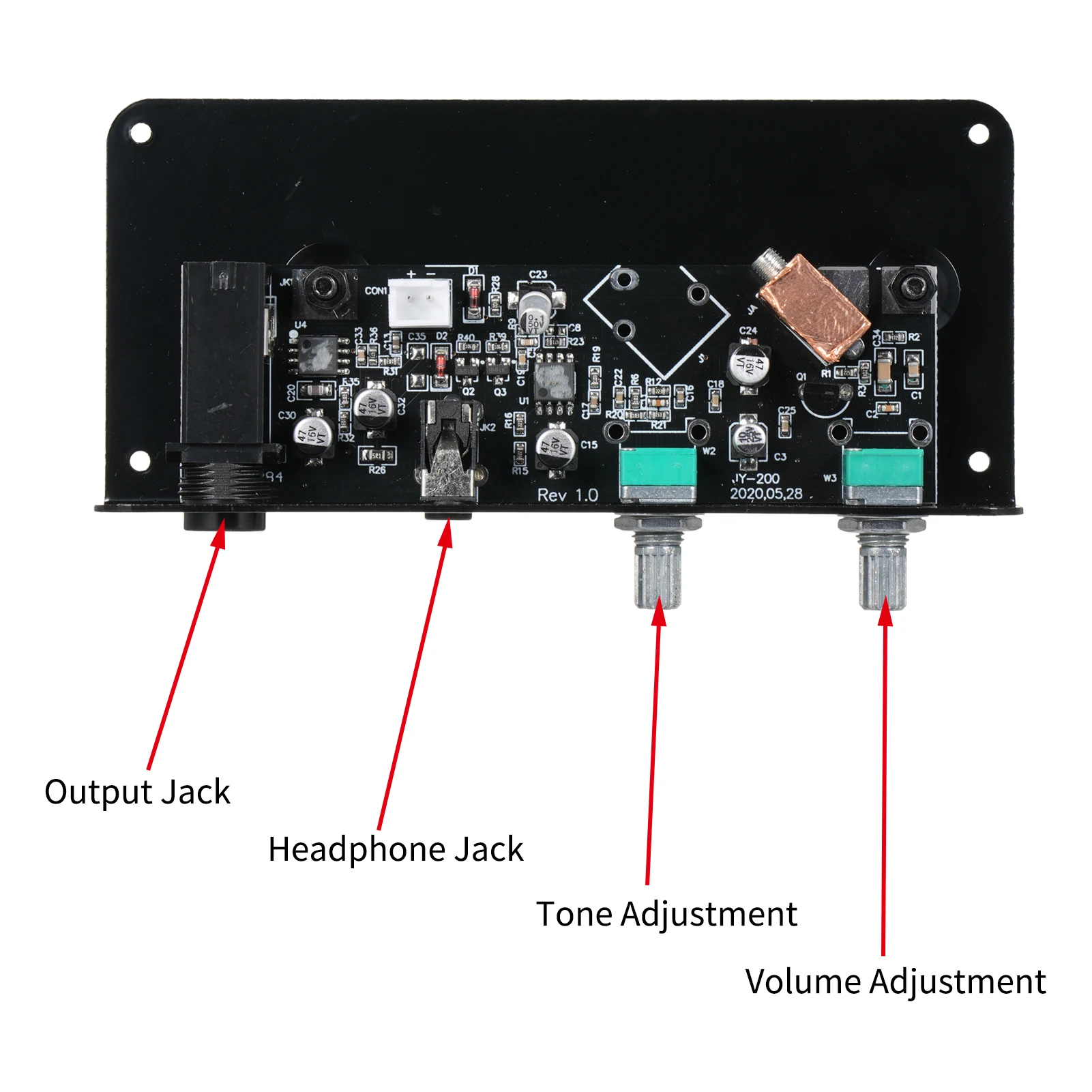 Guitar Pickup Silent Guitar Equalizer Pickup with Tone Volume Control Knob for Luthier DIY Parts Pickup Part Guitar Accessories