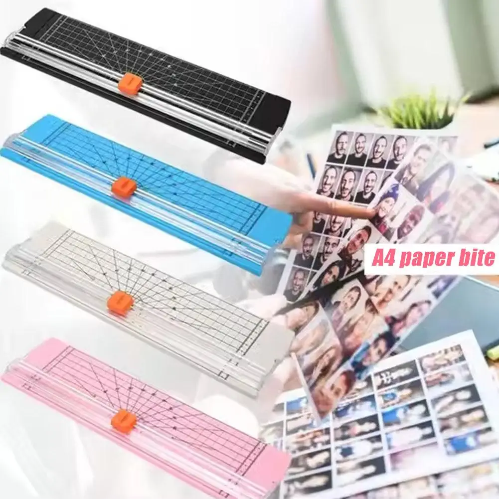 Paper Cutter Spare Knife Machine Paper Cutter Sliding Convenient With Pull-out Ruler For Craft Photos Trimmers Scrapbook