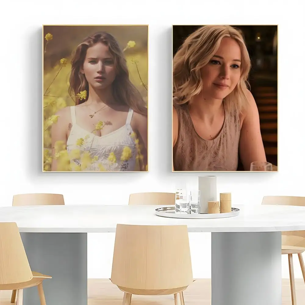 Talented Actress Jennifer Lawrence Poster Wall Art Print Decorative Mural Home Decor Gift Unframed