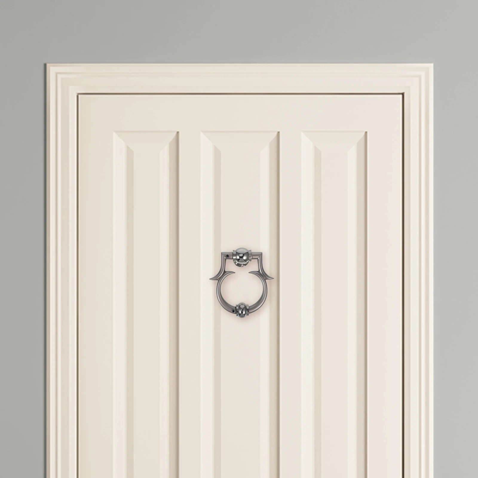 

Single Front Door Knocker European Zinc Alloy Material Home Security Durable Use Easy Installation Stylish Entrance Decor