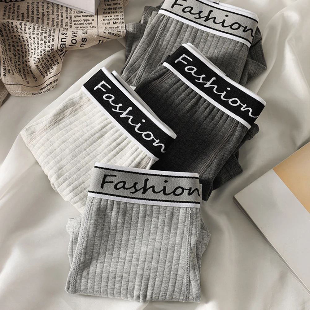 

Men Cotton Striped Simple Underwear For Hot Man Boxer Shorts Soft Home Soft Sleepwear Breathable Underpants Summer Men's Panties