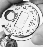 Car Ignition Spark Plug Gap Gauge Tool Caliber Measuring Tool Currency-Type 0.6-2.4mm Range Spark Plug Gage Gap Tool Feeler