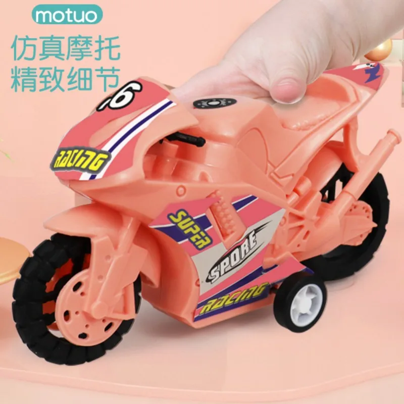 Modelo de motocicleta de simulación grande para niños, coche de juguete extraíble, motocicleta de inercia, vehículo fundido a presión, juguetes para niños, regalo, 1 ud.