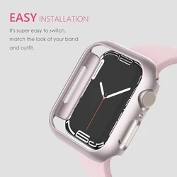 Matte Cover for Apple Watch 46mm 45mm 41mm 42mm 40mm 44mm, Hard PC Bumper Protective Case Frame for iWatch SE 10 9 8 7 6 5 4SE