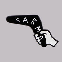 Karma Enamel Pin Lapel Pins for Backpacks Brooches Badges Brooch for Clothes Accessories Fashion Jewelry Religious Belief Gift