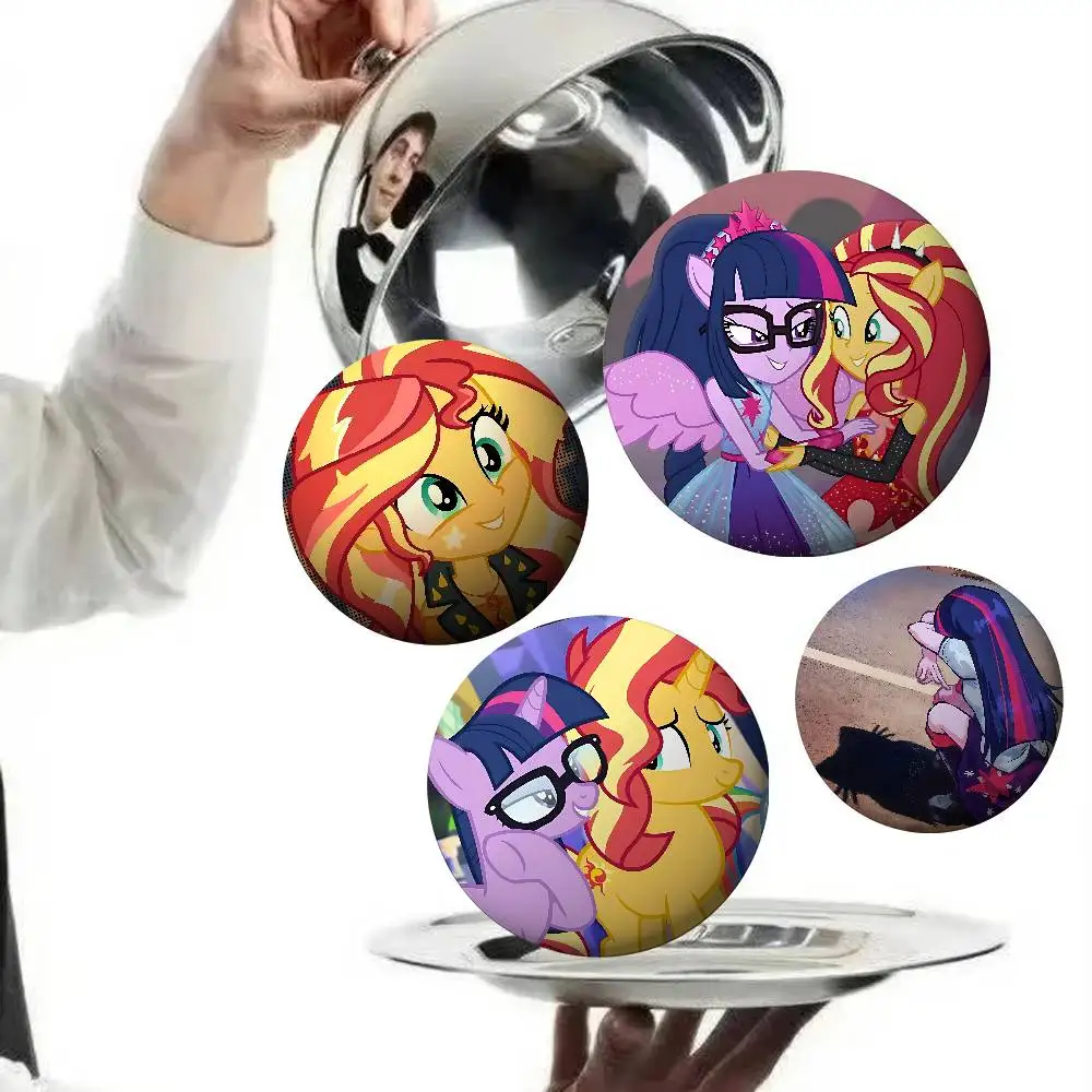 Cute S-sunset X T-twilight Badges Tinplate Soft Button Pin Brooch Metal Badge Custom Jewelry Accessories Hat Bag Lapel