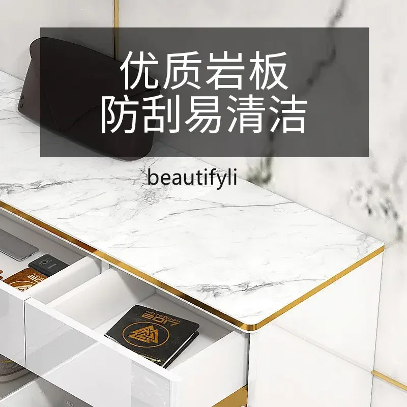 cc182R1 خزانة خذاء فاخرة خفيفة المنزل توفير المساحة جدار المنزل بسيط الحديثة مدخل خزانة لوحة حجرية قاعة خزانة