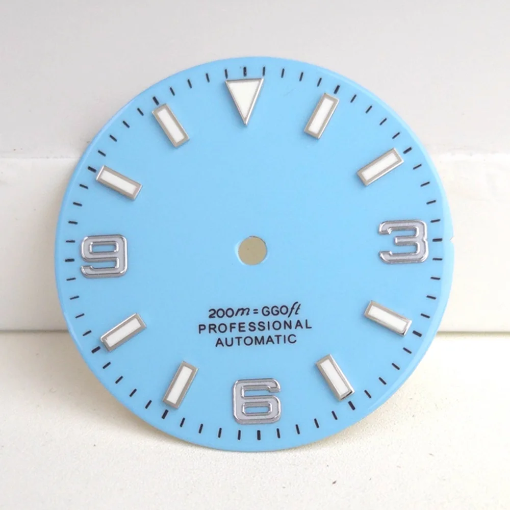 

Luminous 29mm Watch Dial Fit for NH35 NH36 Movement Watch Faces Dial Case Modified parts