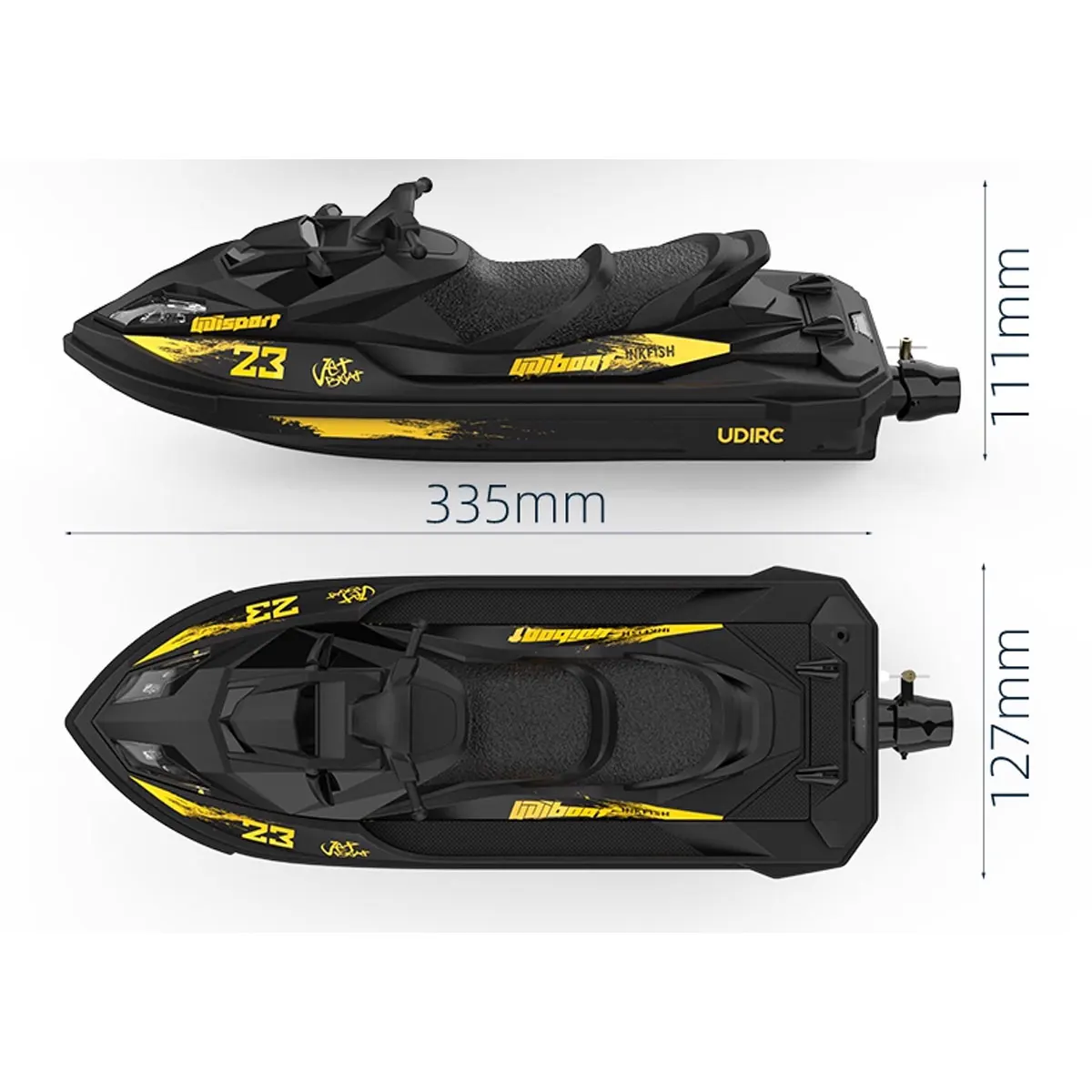 UDiRC UDI023PRO RC Boat 20Km/H High Speed Waterproof 2.4GHz Radio Control Brushless RC Speed Jet ski Boat Toys