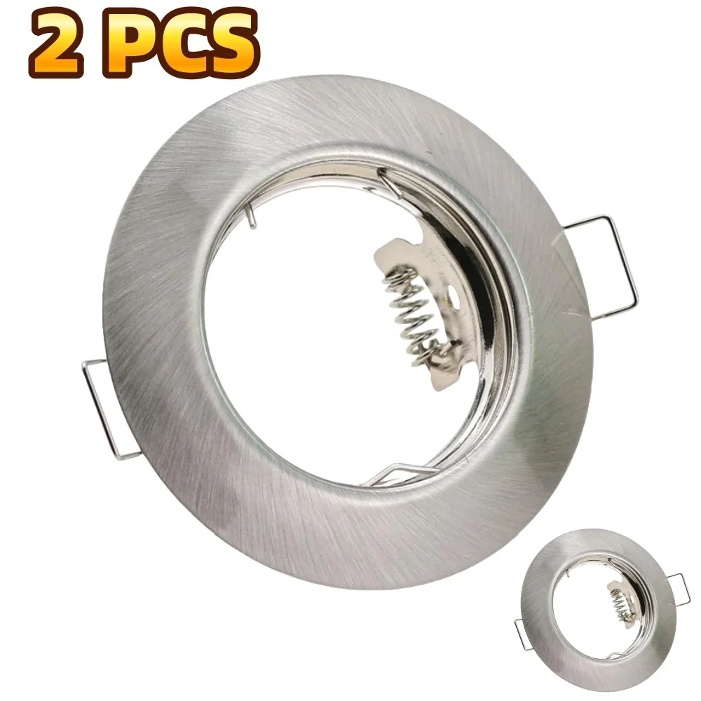JOYINLED LED Recessed Spotlights, 10Pcs Downlight Kit with Bulb Replaceable GU10/MR16 Sockets Iron Frame for Bedroom Living Room
