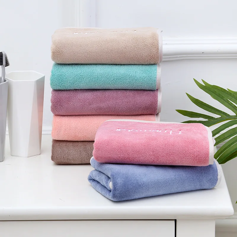 

Sports Towel Ultra-fine Fiber Korean Embroidered Towel Do Not Shed Hair Hotel Beauty Towel Absorbent cleaning face towel